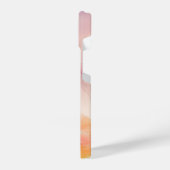 Waterverf Wolken Zwart Goud Monogram Naam Script iPhone Hoesje (Linkerkant)