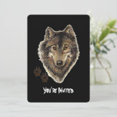 Waterverf Wolven Quote Wilde Wolf Verjaardag Uitno Kaart (Staand voorkant)