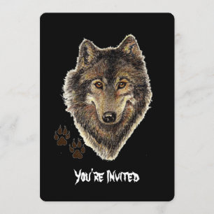 Waterverf Wolven Quote Wilde Wolf Verjaardag Uitno Kaart