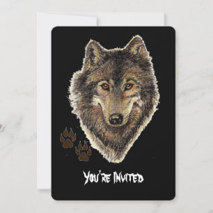 Waterverf Wolven Quote Wilde Wolf Verjaardag Uitno Kaart