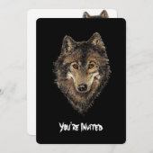 Waterverf Wolven Quote Wilde Wolf Verjaardag Uitno Kaart (Voorkant / Achterkant)