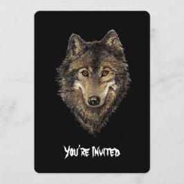 Waterverf Wolven Quote Wilde Wolf Verjaardag Uitno Kaart