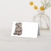  Waterverf Wombat Feestje Plaatskaartje (Voorkant)
