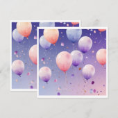 Waterverf wonderland bedankkaart (Voorkant / Achterkant)