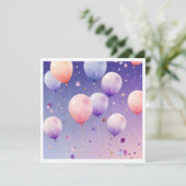 Waterverf wonderland bedankkaart (Staand voorkant)