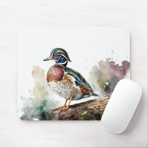 Waterverf Wood Duck Muismat