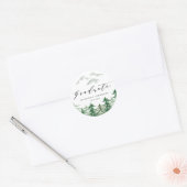 Waterverf Woodland Afstuderen Sticker (Envelop)