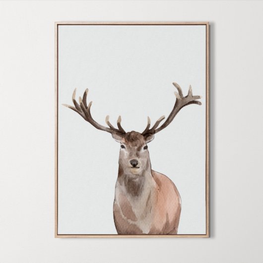 Waterverf Woodland Animal Boys Meisjes Kamer Decor Poster