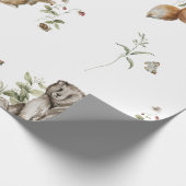 Waterverf Woodland Animal Wrapping Paper Cadeaupapier (Hoek)