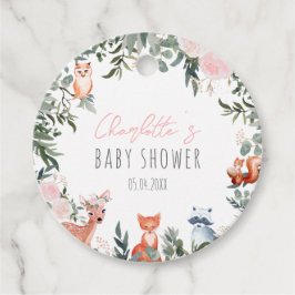 Waterverf Woodland Animals Baby shower Favor Tags Bedankjes Labels