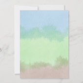 Waterverf Woodland Animals Baby shower Kaart (Achterkant)