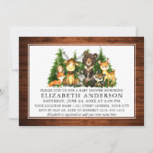 Waterverf Woodland Animals Baby shower Kaart (Voorkant)