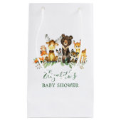 Waterverf Woodland Animals Baby shower Klein Cadeauzakje (Voorkant)