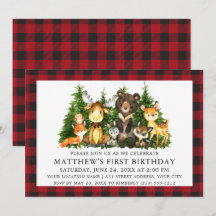 Waterverf Woodland Animals, eerste verjaardag