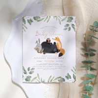 Waterverf Woodland Animals Greenery Baby shower