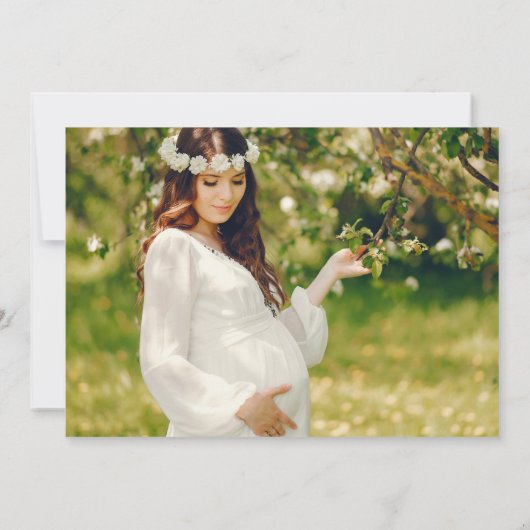 Waterverf Woodland Animals Photo Shower Kaart (Achterkant)