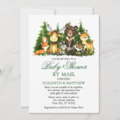 Waterverf Woodland Animals Trewer by Mail Kaart (Voorkant)