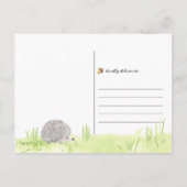 Waterverf Woodland Animals Virtuele Verjaardagsfee Briefkaart (Achterkant)