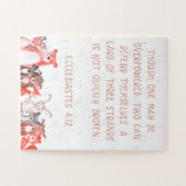 Waterverf Woodland Baby Animal Nursery Art Poster Legpuzzel (Horizontaal)