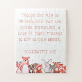 Waterverf Woodland Baby Animal Nursery Art Poster Legpuzzel (Verticaal)