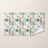 Waterverf Woodland Baby Animal Pattern Bad Handdoek (Handdoek)