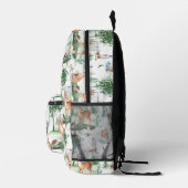 Waterverf Woodland Baby Animal Pattern Bedrukte Rugzak (Rechts)