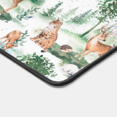 Waterverf Woodland Baby Animal Pattern Bureaumat (Hoek)