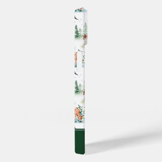 Waterverf Woodland Baby Animal Pattern Case-Mate iPhone Case (Achterkant / Rechts)