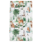Waterverf Woodland Baby Animal Pattern Klein Cadeauzakje (Voorkant)