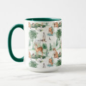 Waterverf Woodland Baby Animal Pattern Mok (Links)