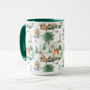 Waterverf Woodland Baby Animal Pattern Mok