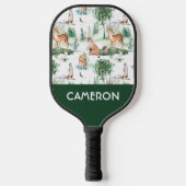 Waterverf Woodland Baby Animal Pattern Pickleball Paddle (Voorkant)