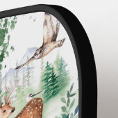 Waterverf Woodland Baby Animal Pattern Pickleball Paddle (Links Detail)