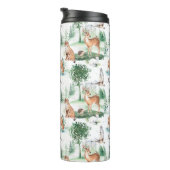 Waterverf Woodland Baby Animal Pattern Thermosbeker (Geroteerd rechts)