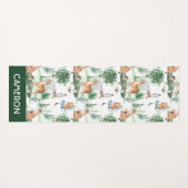 Waterverf Woodland Baby Animal Pattern Yogamat (Voorkant (horizontaal))