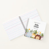 Waterverf Woodland Baby shower Geschenklijst Notit Notitieboek (Binnen)