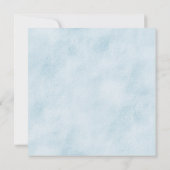 Waterverf Woodland Baby shower Uitnodiging (Achterkant)