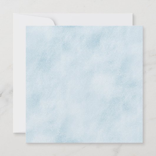 Waterverf Woodland Baby shower Uitnodiging (Achterkant)