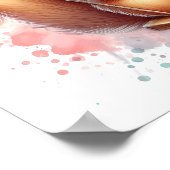 Waterverf Woodland Baby Squirrel Nursery Swing Poster (Hoek)