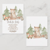 Waterverf Woodland Book Request Breng een boek mee Informatiekaartje (Voorkant / Achterkant)