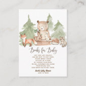 Waterverf Woodland Book Request Breng een boek mee Informatiekaartje (Voorkant)