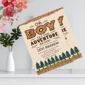 Waterverf Woodland Boy Baby shower Kaart