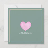 Waterverf Woodland Bunny Sage Green Baby shower Kaart (Achterkant)