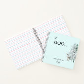 Waterverf Woodland "but God" Prayer Journal Notitieboek (Binnen)