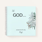 Waterverf Woodland "but God" Prayer Journal Notitieboek (Voorkant)