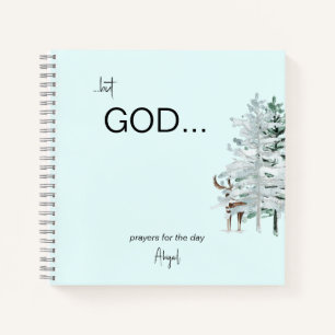 Waterverf Woodland "but God" Prayer Journal Notitieboek
