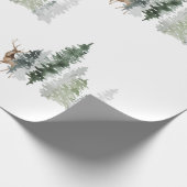 Waterverf Woodland Deer Cadeaupapier (Hoek)