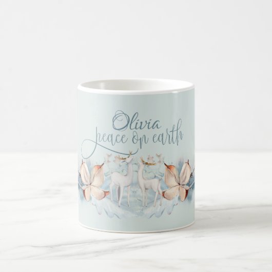 Waterverf Woodland Deer Koffiemok (Center)