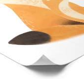 Waterverf Woodland familie Fox kamer Decor Poster (Hoek)