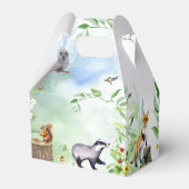 Waterverf Woodland Forest Animals Baby shower Bedankdoosjes (Achterkant)